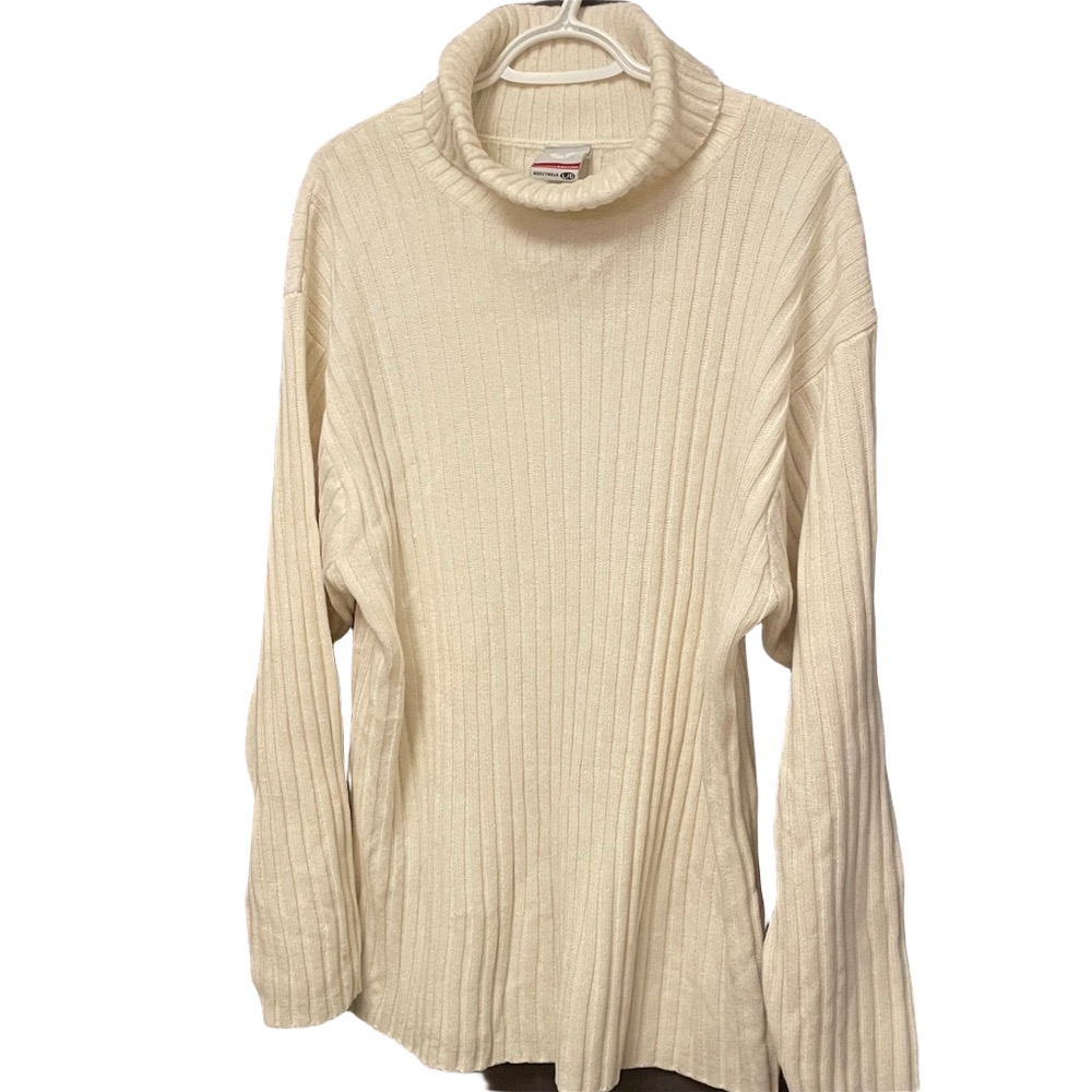 South Pole Cream Turtleneck Sweater Size Large